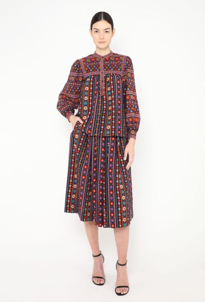 Saint Laurent Late '70s Floral Russian Ensemble - 1 Saint Laurent Late '70s Floral Russian Ensemble - 1