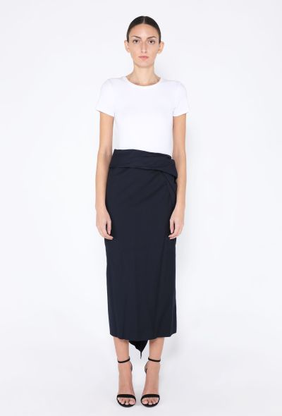 Dries Van Noten 2024 Ruched Column Skirt - 2