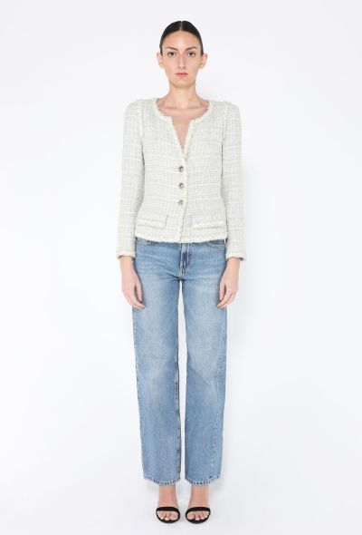 Chanel 2009 Frayed Trim Tweed Jacket - 2