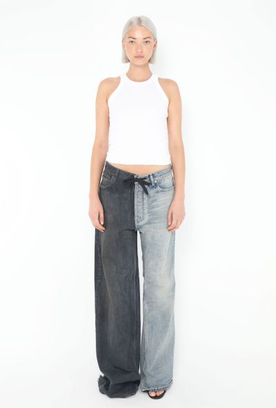 Balenciaga S/S 2024 Two-Tone Drawstring Jeans - 1