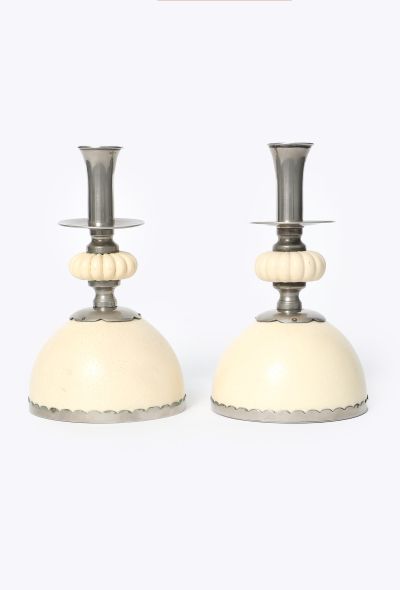 Dior Collector '70s Crespi Ostrich Egg Bougeoirs - 1