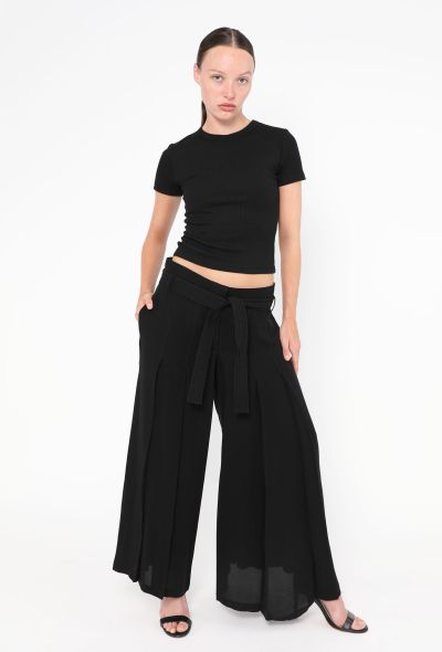 Valentino Pleated Silk Palazzo Pants - 1 Valentino Pleated Silk Palazzo Pants - 1