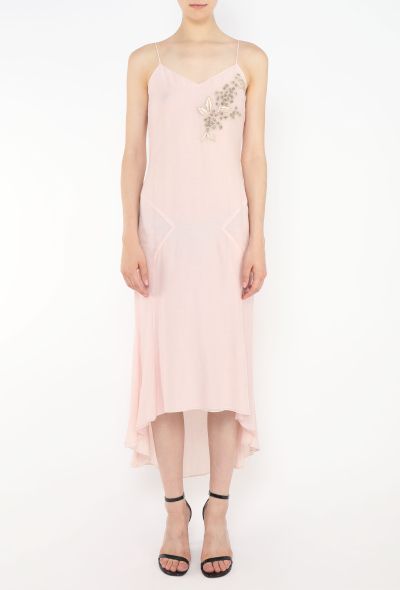 Chloé 2001 Embroidered Voile Slip Dress - 2