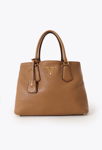 Prada 2022 Vitello Phenix Double Tote Bag - 1