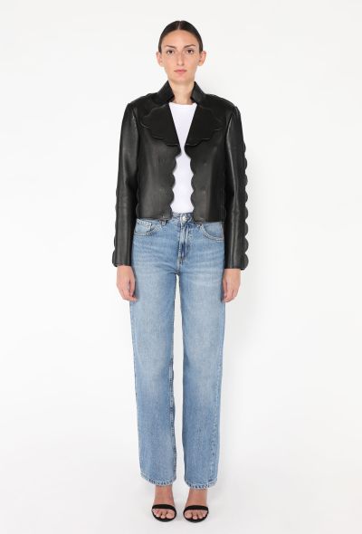 Valentino 2018 Scalloped Lambskin Jacket - 2