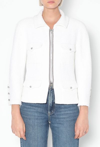 Chanel 2011 Iridescent Bouclé Chainlink Jacket - 2