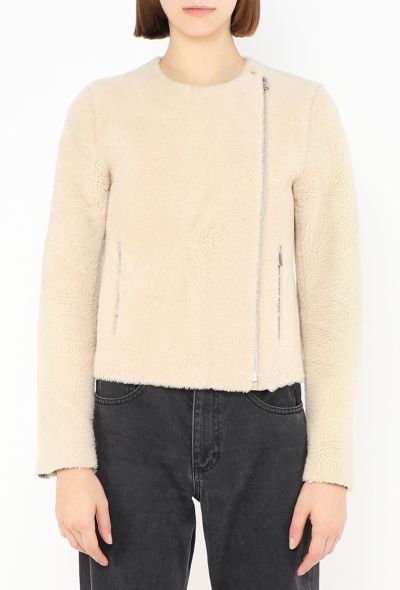 Céline Merino Shearling Zip Jacket - 1 Céline Merino Shearling Zip Jacket - 1