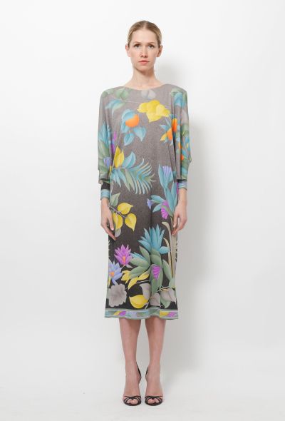                                         80's Draped Jersey Dress-2