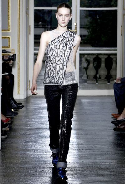                                         S/S 2011 Lace Covered Jeans-1