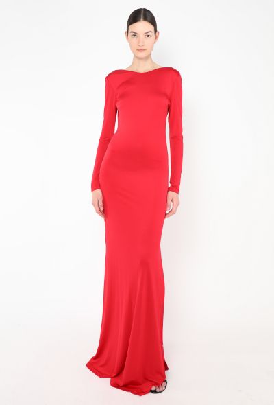 Plunging Open-Back Gown - 2 Plunging Open-Back Gown - 2