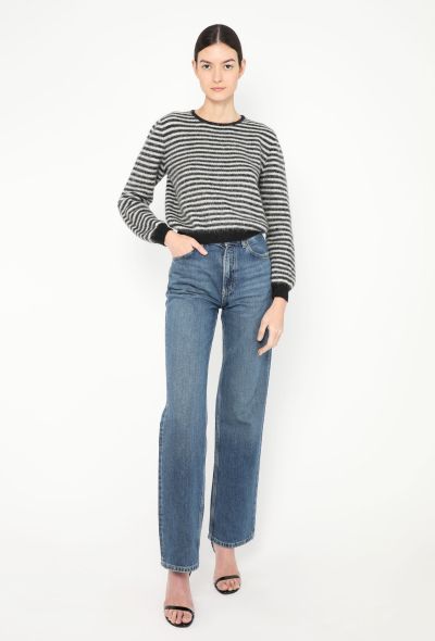Saint Laurent 2015 Striped Mohair Sweater - 1 Saint Laurent 2015 Striped Mohair Sweater - 1