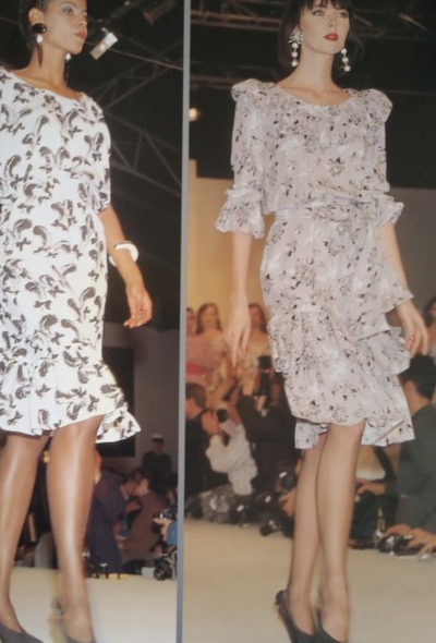 Saint Laurent Collector S/S 1987 Silk Bow Dress - 2