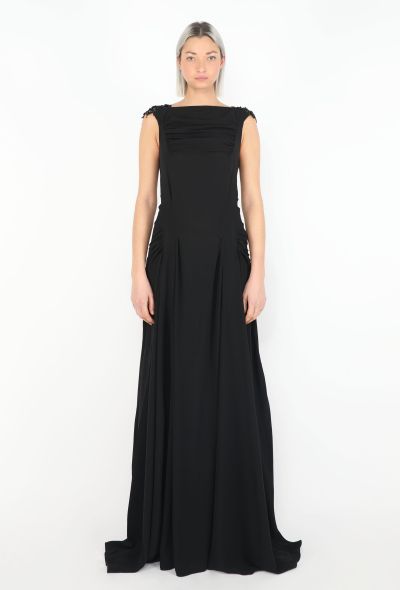 Nina Ricci Lace Trim Open-Back Gown - 2