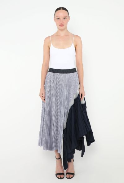 Sacai Resort 2017 Asymmetrical Pleated Skirt - 1