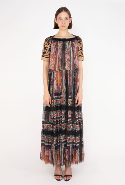 Dries Van Noten Beaded Chiffon Maxi Dress, F/W 2008 - 1