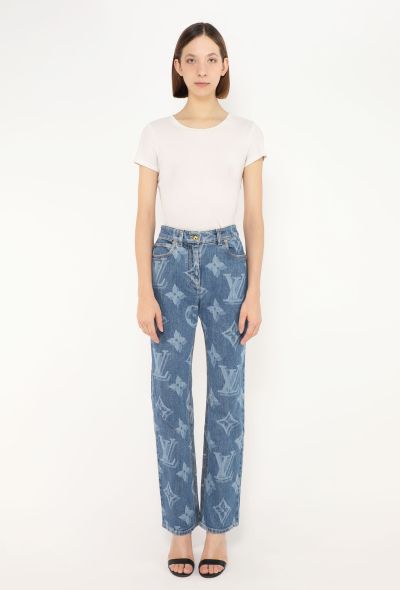 Louis Vuitton 2024 Blur Monogram Denim Jeans - 1
