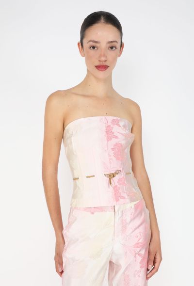 Gianfranco Ferré Brocade Bustier Ensemble, 1990s - 2