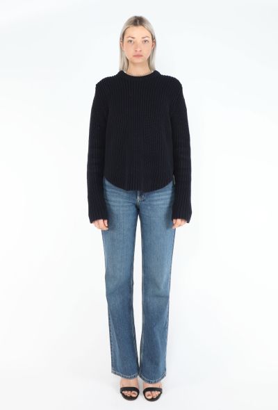 Céline Navy Fisherman Sweater - 2