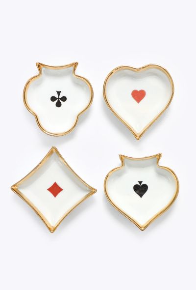 Vintage Objects & Decor 1960s Limoges Poker Vide-Poche Set - 1 Vintage Objects & Decor 1960s Limoges Poker Vide-Poche Set - 1