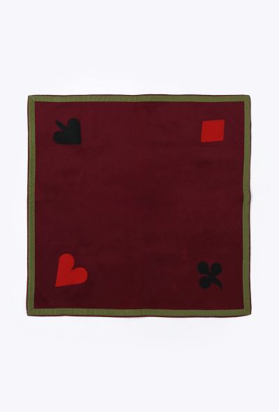 Hermès '70s Felted Playing Cards Mat - 1 Hermès '70s Felted Playing Cards Mat - 1
