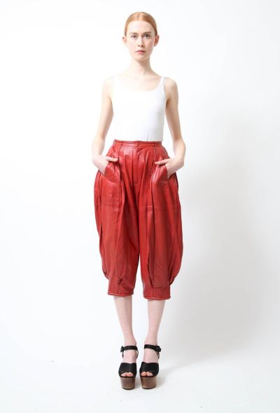                                 80s Leather Harem Trousers