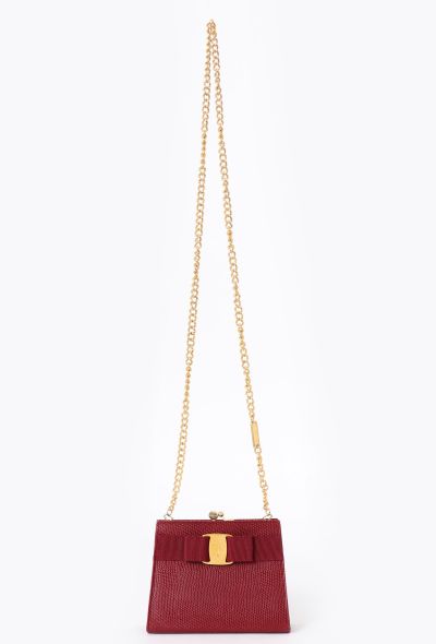 Ferragamo Lizard Vara Mini Bag - 1 Ferragamo Lizard Vara Mini Bag - 1