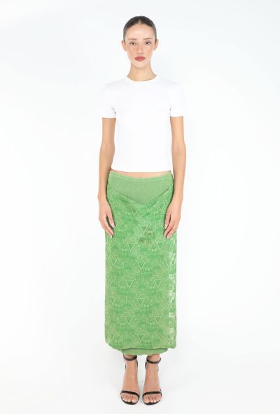 Jean Paul Gaultier F/W 1985 Embroidered Knit Skirt - 1