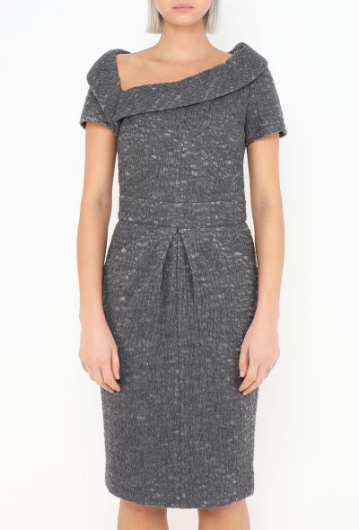 Chanel 2014 Felted Asymmetrical Dress - 2