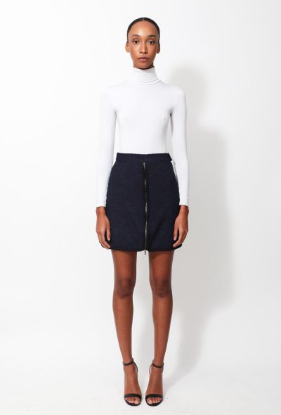                                         Tweed Zipper Skirt-2