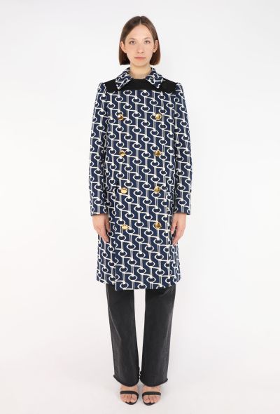 Prada Geometric Graphic Peacoat, S/S 2019 - 1