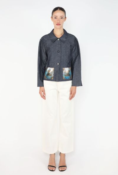 Chanel Denim Sequin 'CC' Jacket, 2000 - 2