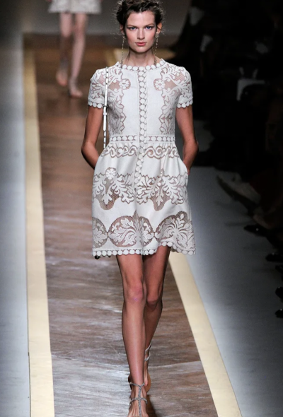 Valentino S/S 2012 Cotton Crochet Dress - 2