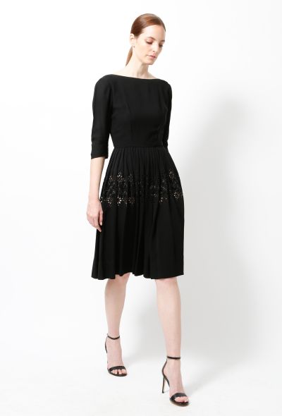                                         Vintage Cut-out Embroidered Dress-2