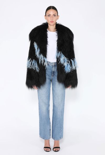 Dries Van Noten F/W 2018 Feathered Shag Coat - 1