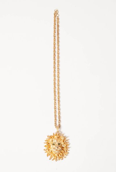                            Vintage Lion Pendant Necklace - 1