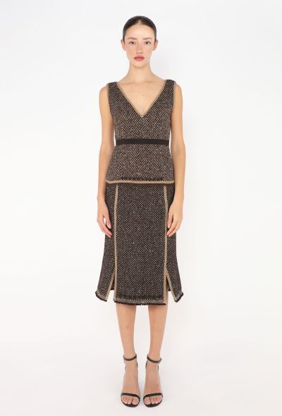 Prada F/W 2000 Tweed Skirt Ensemble - 1 Prada F/W 2000 Tweed Skirt Ensemble - 1