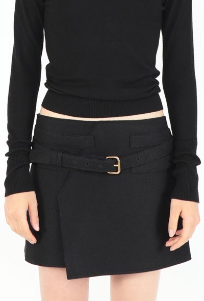 Balenciaga 2007 Pleated Belted Mini Skirt - 2
