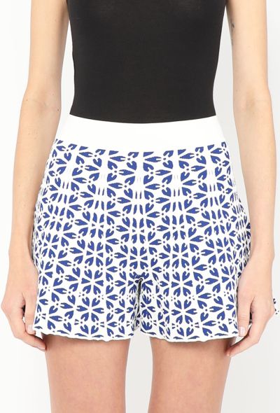 Alexander McQueen Flared Jacquard Shorts - 1 Alexander McQueen Flared Jacquard Shorts - 1