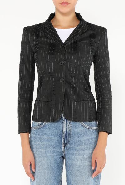 Chanel S/S 2003 Pinstripe Blazer - 1