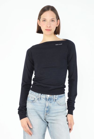 Miu Miu S/S 2025 Boatneck Pullover - 1