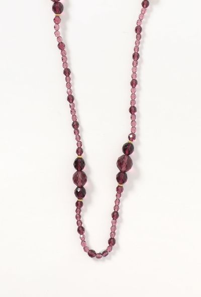                             Vintage Faceted Beaded Necklace - 2