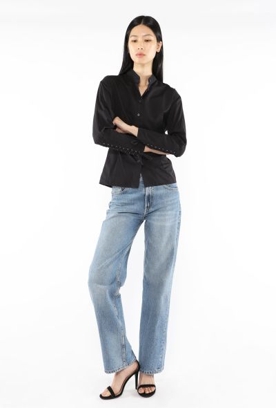 Saint Laurent Lace-Up Corset Cuff Shirt, 2001 - 2