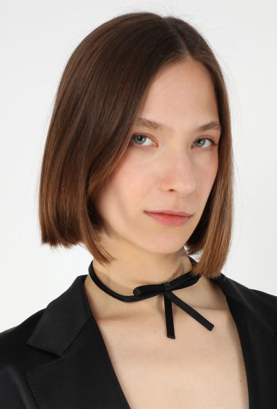 Saint Laurent Smoking Bow Choker, S/S 2001 - 1