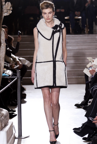                                         Bouchra Jarrar 2013 Couture Shearling Coat-2