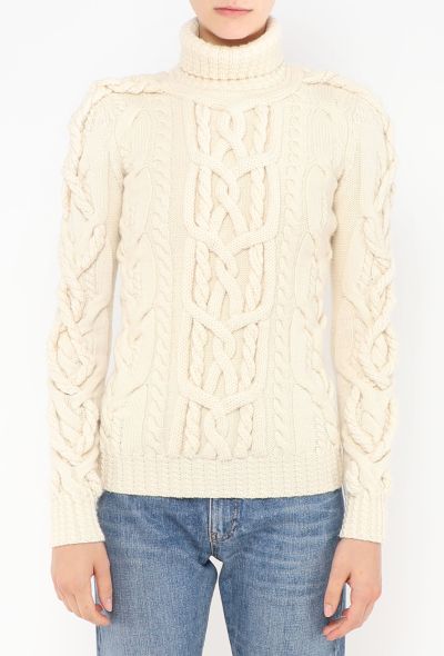 Balenciaga F/W 2006 Cableknit Sweater - 1 Balenciaga F/W 2006 Cableknit Sweater - 1