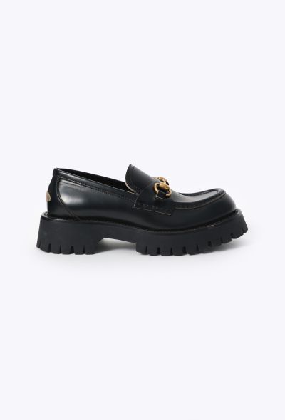 Gucci Embroidered Horsebit Platform Loafers - 1