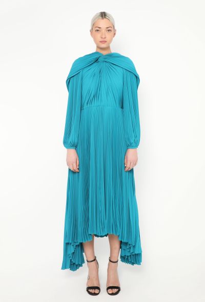 Balenciaga S/S 2022 Asymmetrical Pleated Dress - 1