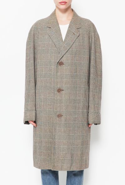Exquisite Vintage Aquascutum '50s Houndstooth Wool Coat - 2