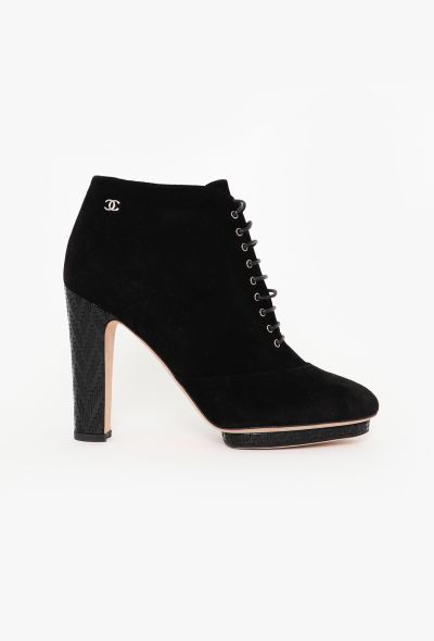 Chanel Pre-Fall 2015 Paris-Salzburg Suede Boots - 1 Chanel Pre-Fall 2015 Paris-Salzburg Suede Boots - 1