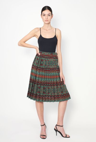 Saint Laurent F/W 1983 Mosaic Pleated Skirt - 1 Saint Laurent F/W 1983 Mosaic Pleated Skirt - 1